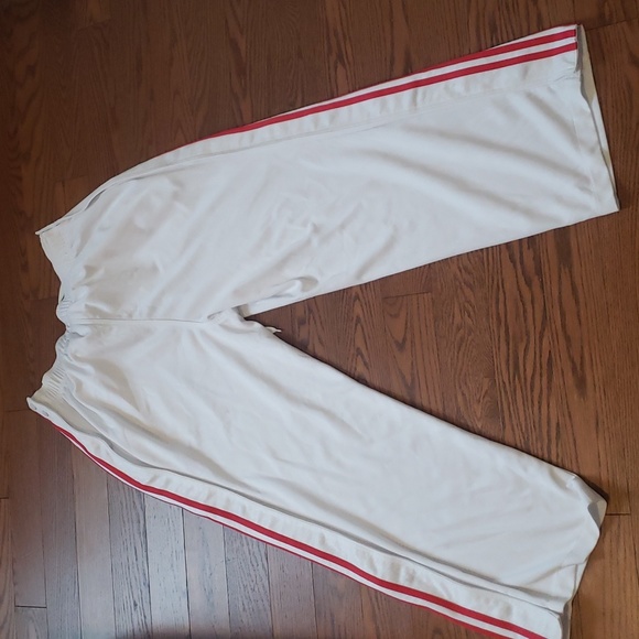 Adidas/Toronto Raptors White & Red Tear Away Open Pants - Picture 13 of 16